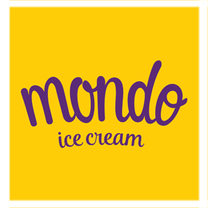Logotip Mondo ice cream Qora Qamish
