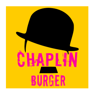 Logotip Chaplin burger Atlas Yunusabad